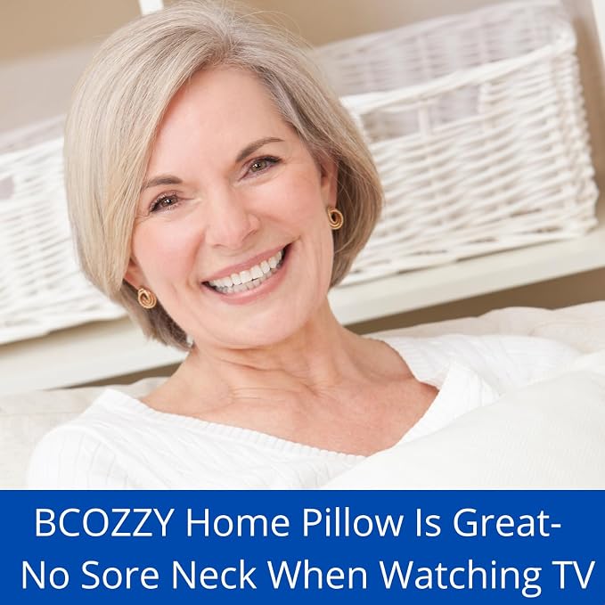 BCOZZY Flat Back Travel Neck Pillow – Patented Neck Pain Relief & Support - Image 3