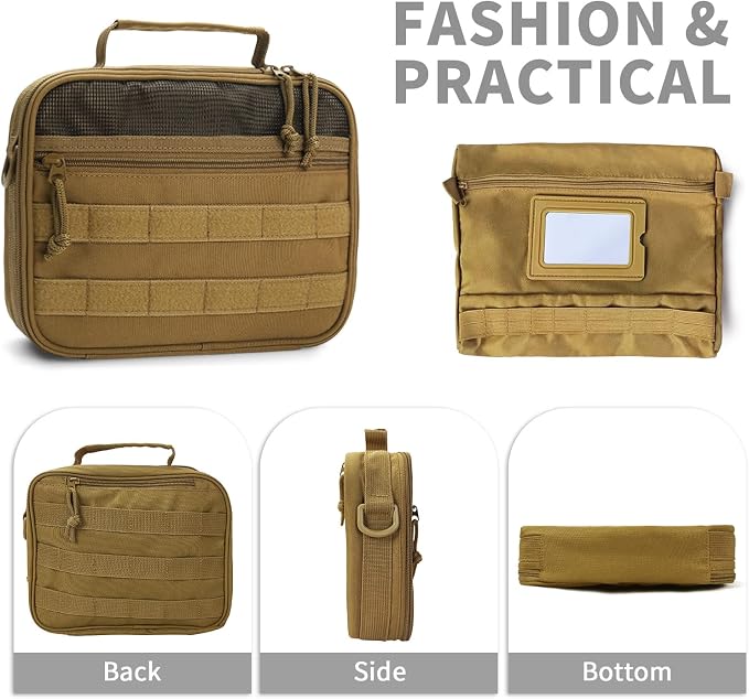 VELVEBAG Toiletry Bag for Men, Mens Travel Bag Toiletry Organizer Dopp Kit - Image 2