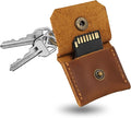 Jack&Chris Genuine Leather SD Card Holder Keychain, Anti-Shock Anti-Dust SD by JackChris