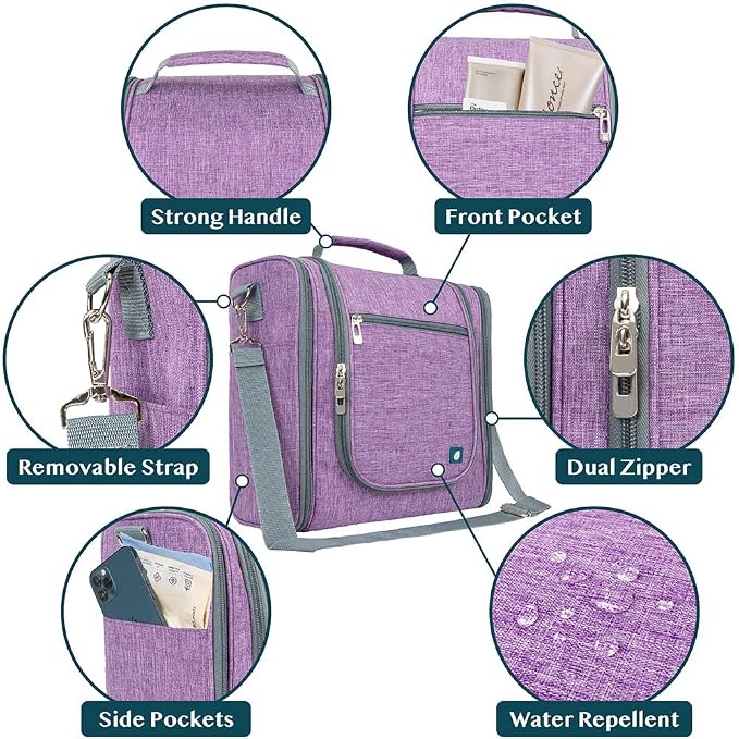 PAVILIA Extra Large Toiletry Bag Travel Bag - Image 3