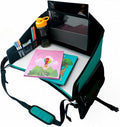 Kids Travel Tray for Car Seat – Teal – The Essential Travel Lap Desk by TripleEEEAdventures