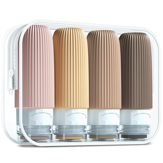 Travel Bottles for Toiletries, Tsa Approved 2oz Travel Bottles, BPA Free Leak by Mrsdry