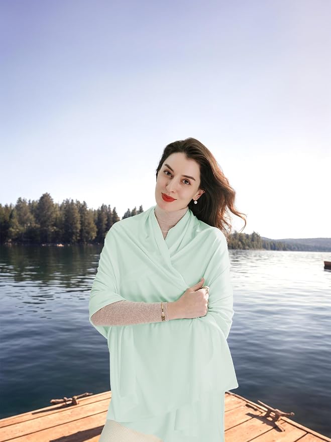 VENVSBEE Shawl Wraps for Women, Travel Scarf Soft Blanket Wrap Pashmina Travel - Image 4