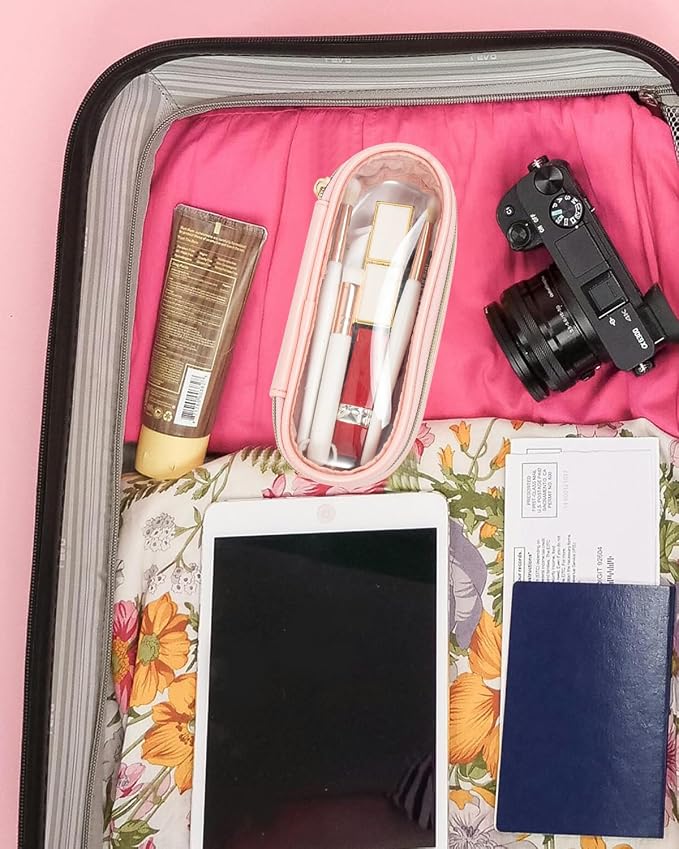 Clear Makeup Bag Small, TSA Approved Portable Toiletry Bag - Image 8