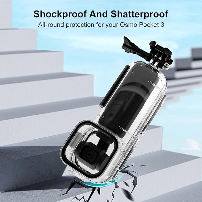 PULUZ 45M/147FT Diving Case for DJI Osmo Pocket 3 Underwater Waterproof Case - Image 8