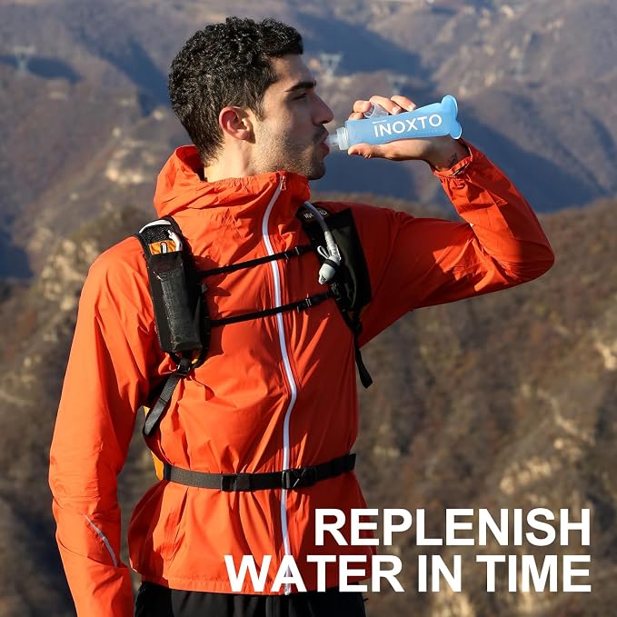 INOXTO Soft Flask, Collapsible Soft Water Bottles - Image 6