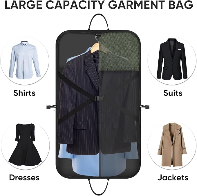 BALEINE Travel Garment Bag, Travel Suit Bag - Image 5