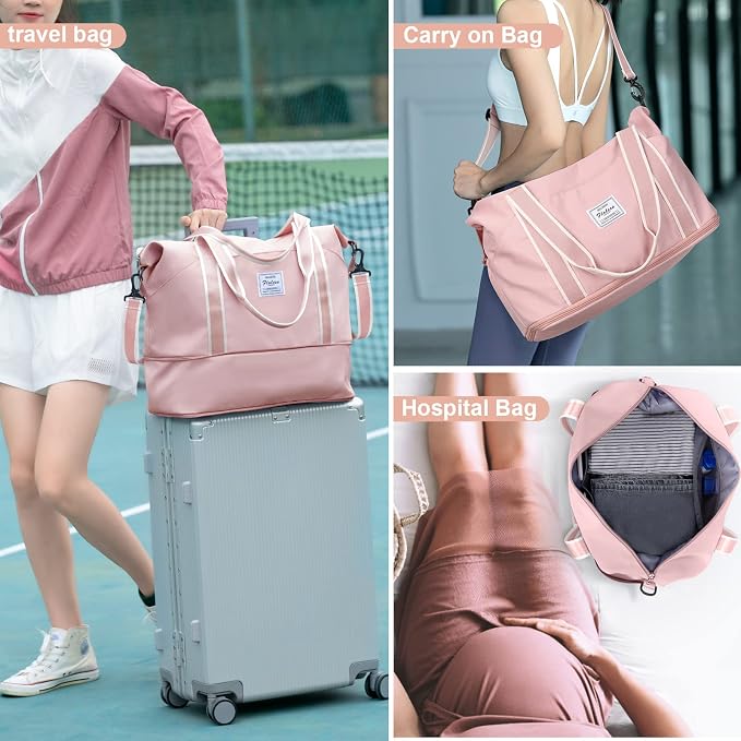 Travel Duffel Bag, Sports Tote Gym Bag, Shoulder Weekender Overnight Bag - Image 3