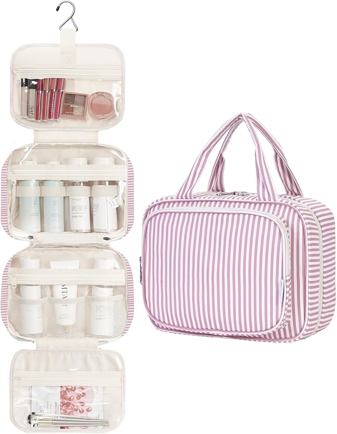 Narwey Striped Hanging Toiletry Bag - Image 2