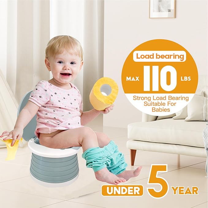 Travel Potty for Toddler, Portable and Foldable Toilet, Apply to Seat Emergency - Image 2