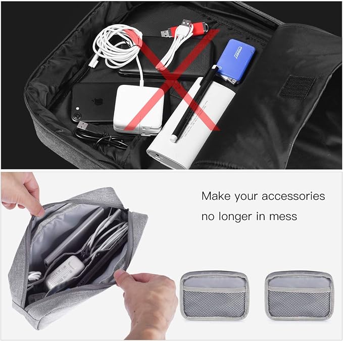 Portable Electronics Accessories Storage Bag, Power Bank, Laptop Charger - Image 5