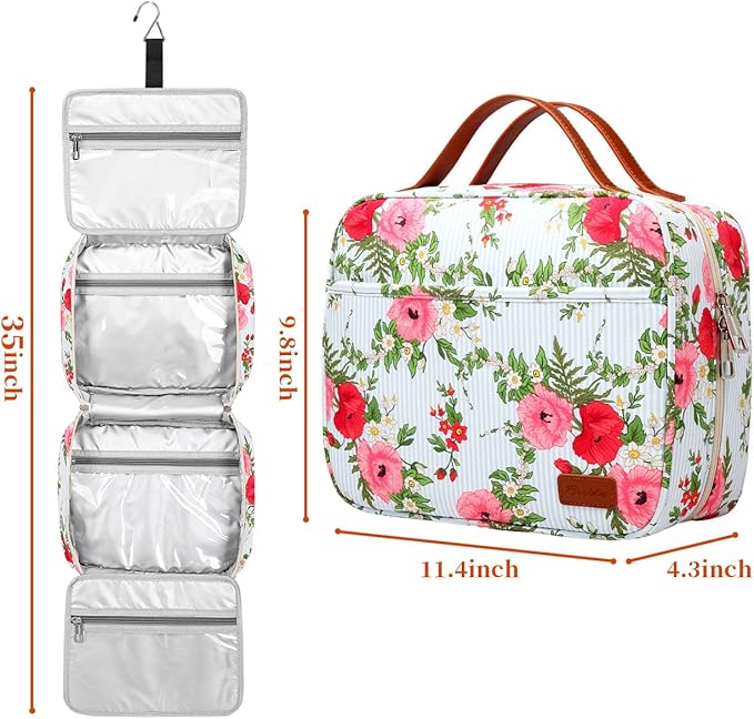Hanging Travel Toiletry Bag, Large Capacity Cosmetic Travel Toiletry Organizer - Image 3