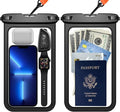 Temdan 2 Pcs Waterproof Phone Pouch, Universal IPX8 Waterproof Cell Phone Case by Temdan