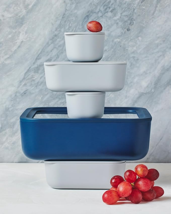 Caraway Glass Food Storage, 10 Cup Glass Container, Ceramic Coated Food - Image 7