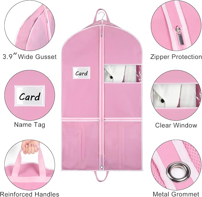 Zilink 43" Garment Bags for Travel for Women Carry on Suit Bags for Travel and - Image 4