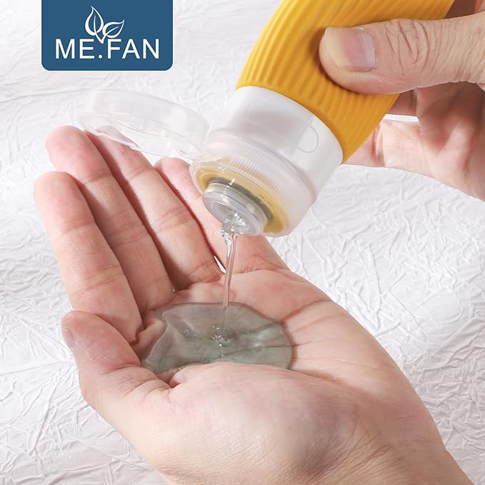 ME.FAN Travel Bottles for Toiletries, TSA Approved 3oz Silicone Journey Size - Image 5
