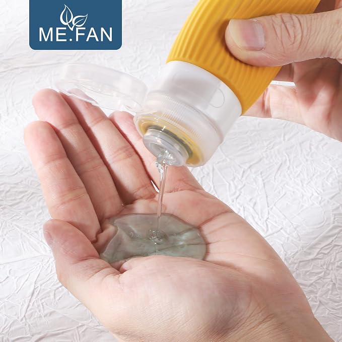ME.FAN Travel Bottles for Toiletries, TSA Approved 3oz Silicone Journey Size - Image 5