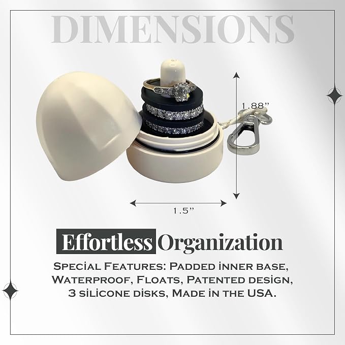 RING THING - Ring Holder Keychain, Jewelry Organizer and Storage, Portable - Image 7