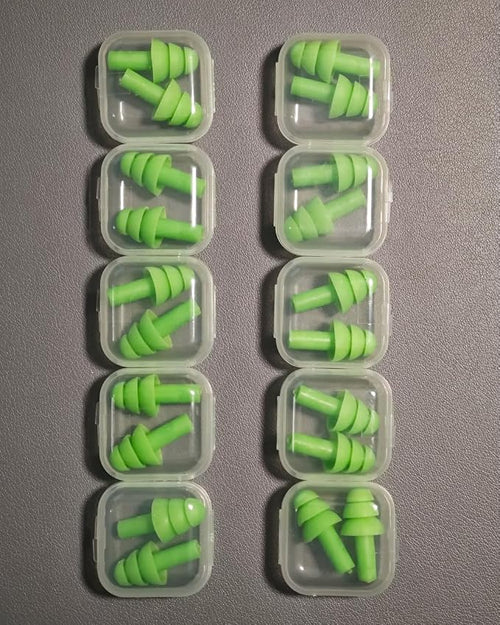 10 Pairs Noise Cancelling Ear Plugs, Premium Soft Silicone, Waterproof - Image 2