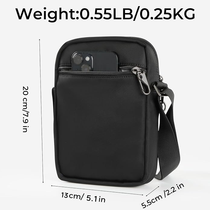 BROADREAM Small Crossbody Bag Men Women, Anti-Theft Crossbody Sling bags - Image 3