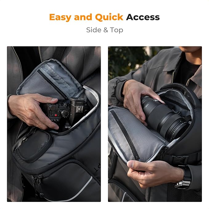 K&F Concept Camera Backpack, 25L Large Capacity Camera Bag - Image 3