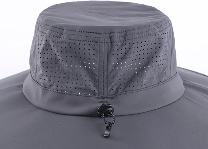 Home Prefer UPF 50+ Sun Hats for Men Women Foldable Wide Brim Fishing Hat Quick - Image 6