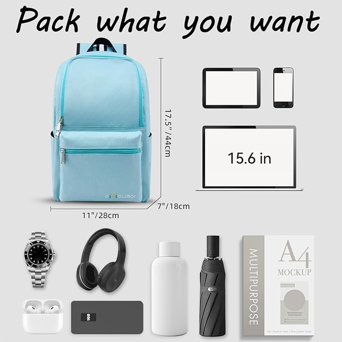 OMOUBOI Casual Daypacks Superbreak Backpack 14 inch Laptop Backpack - Image 5