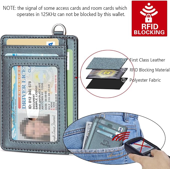FurArt Slim Minimalist Wallet, Front Pocket Wallets, RFID Blocking, Credit Card - Image 5