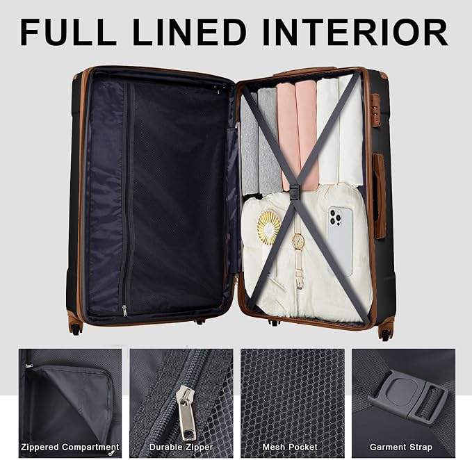 Merax Luggage Expandable Lightweight Spinner Suitcase - Image 6