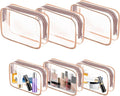 AURUZA 6 Pack Travel Toiletry Bag, TSA Approved Cosmetic Bag by AURUZA