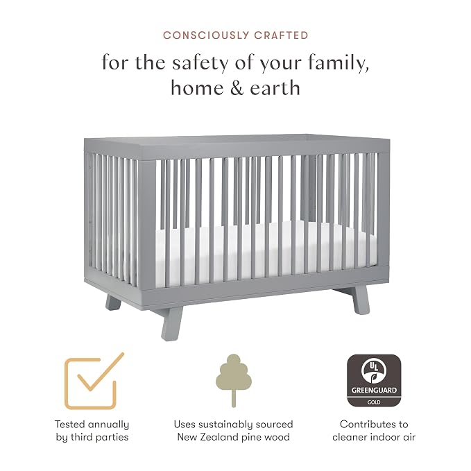 Babyletto Hudson 3-in-1 Convertible Baby Crib - Image 4