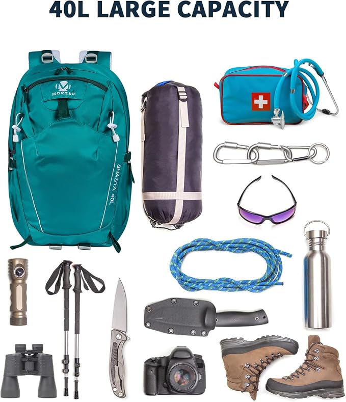 Hiking Backpack 40L Lightweight Waterproof Daypack - Image 6