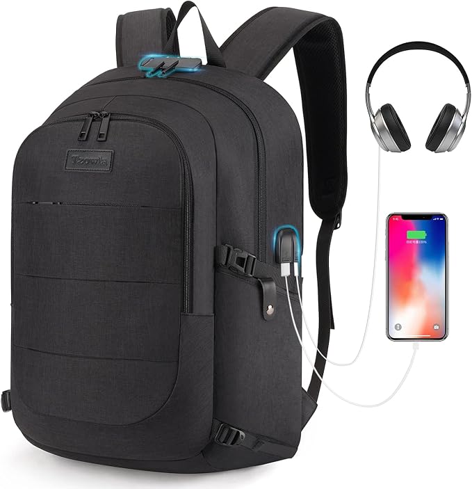 Tzowla Travel Laptop Backpack Water Resistant Anti-Theft Bag by Tzowla