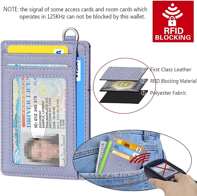 FurArt Slim Minimalist Wallet, Front Pocket Wallets, RFID Blocking, Credit Card - Image 5