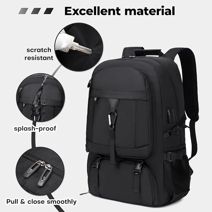 17.3 Inch gym backpack with shoe compartment, 50L Multiple Compartments - Image 6