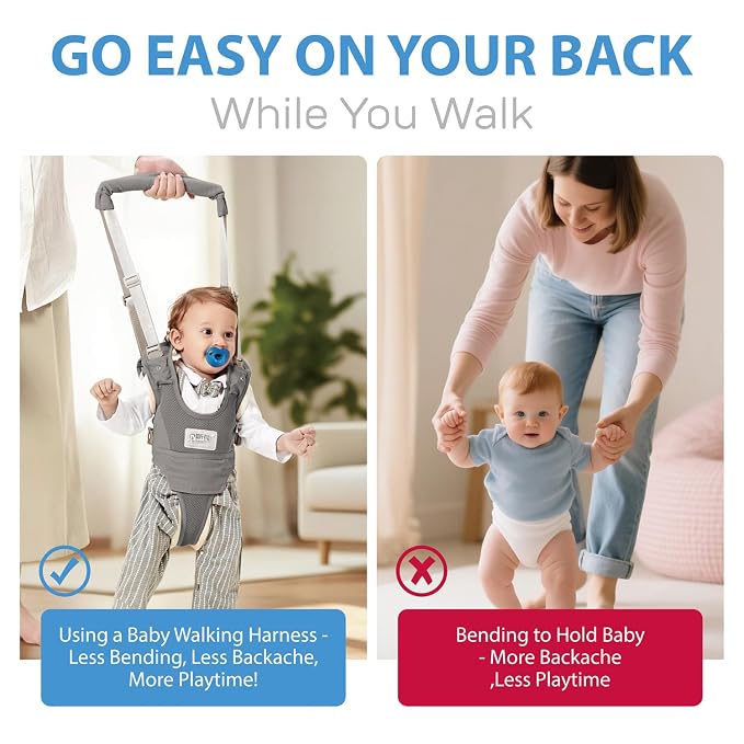 Baby Walking Harness-Handheld Assistant Belt- Toddler Infant Walking Aid - Image 6