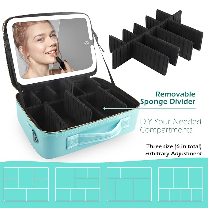 MOMIRA Travel Cosmetic Train Case - Image 5