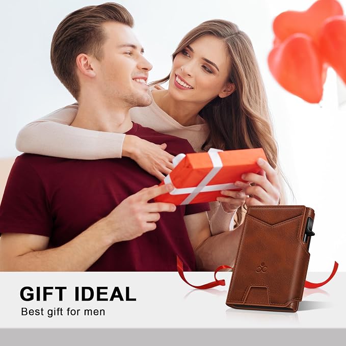 Wallet for Men Wallet with Slim Pop Up Card Holder 9-13 Cards, Bifold - Image 9