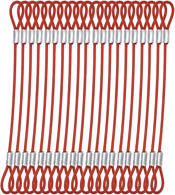 15 pcs 7.9 inch 3mm Thickness Stainless Steel Wire Cable by Bytiyar