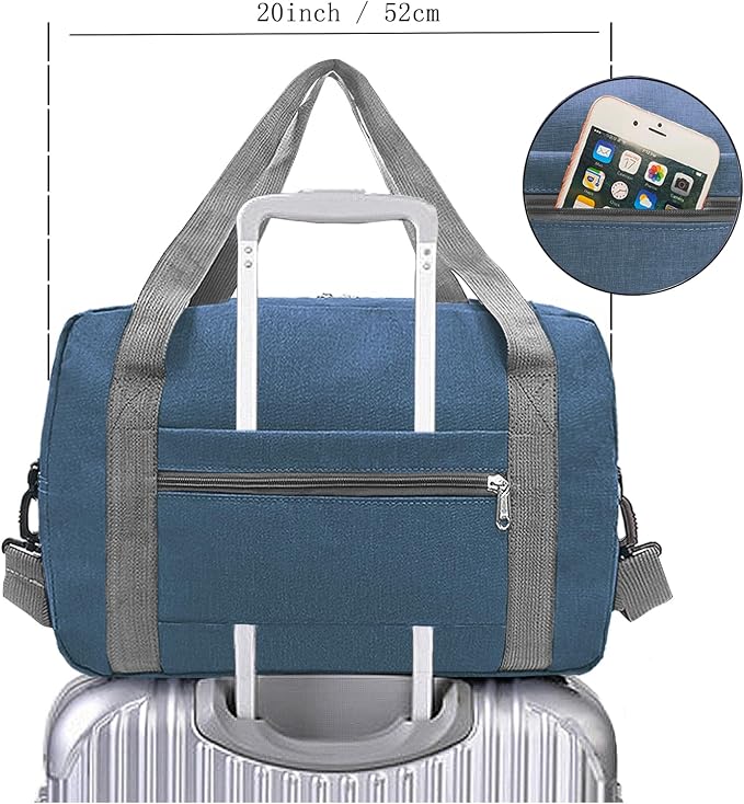 Foldable Carry on Luggage Bag 22x14x9 Personal Item Bag - Image 5