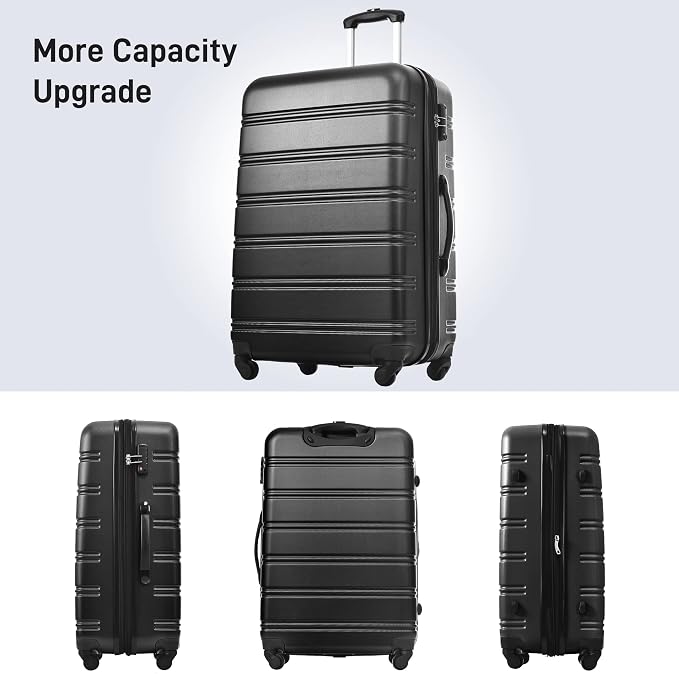 Merax Luggage Sets of 3 Piece Carry on Suitcase Airline Approved, Hard Case - Image 8