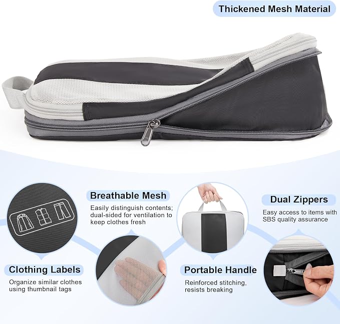 6 Set Compression Packing Cubes - Image 5