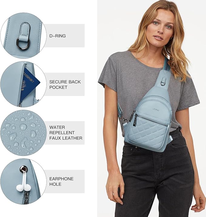 Sling Bag For Women Fanny Pack Crossbody Travel Shoulder Belt Bags Tote - Image 5