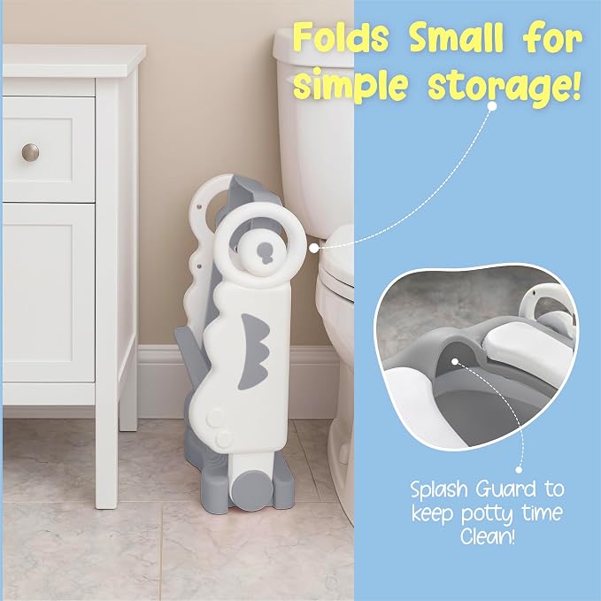 Musical & Sound Toddler Potty Training Seat w/Step Stool Ladder - Image 5