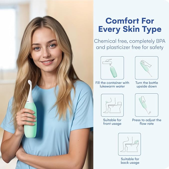 HappyPo The Original Portable Bidet - 300ml Peri Bottle - Image 5