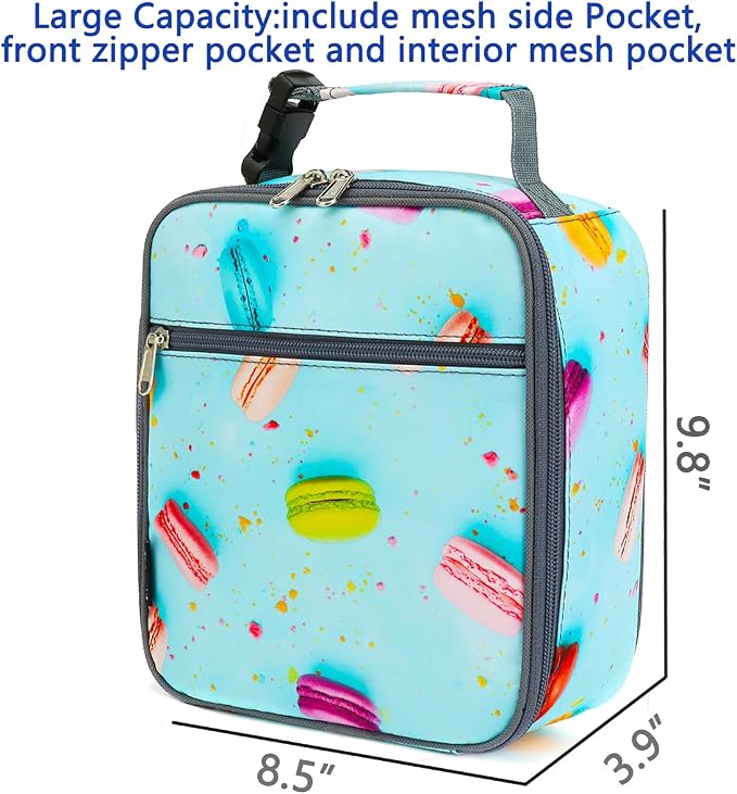 FlowFly Kids Lunch box Insulated Soft Bag Mini Cooler Back to School Thermal - Image 3
