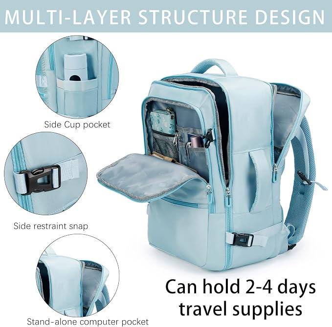 Sowaovut Travel Laptop Backpack, Extra Large High School College Backpacks - Image 4