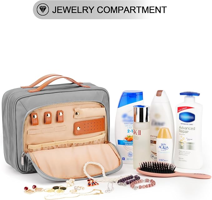 Travel Hanging Toiletry Bag for Women, - Image 3