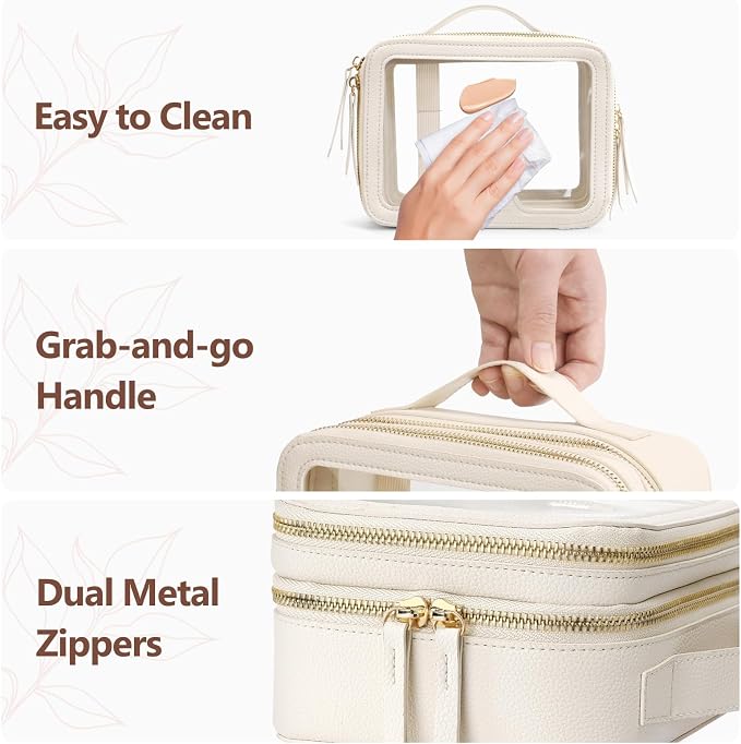 PACKISM Double Layer Clear Makeup Bag - Image 6