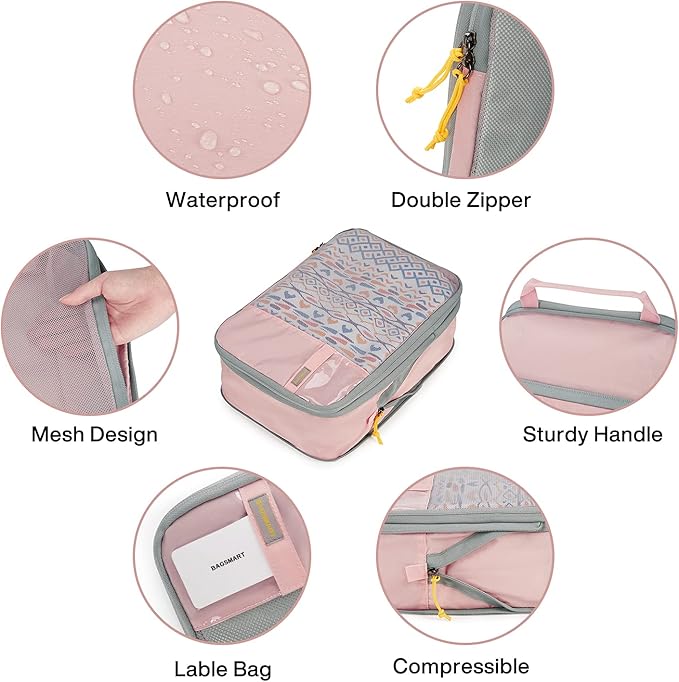 BAGSMART 6 Set Compression Packing Cubes - Image 6